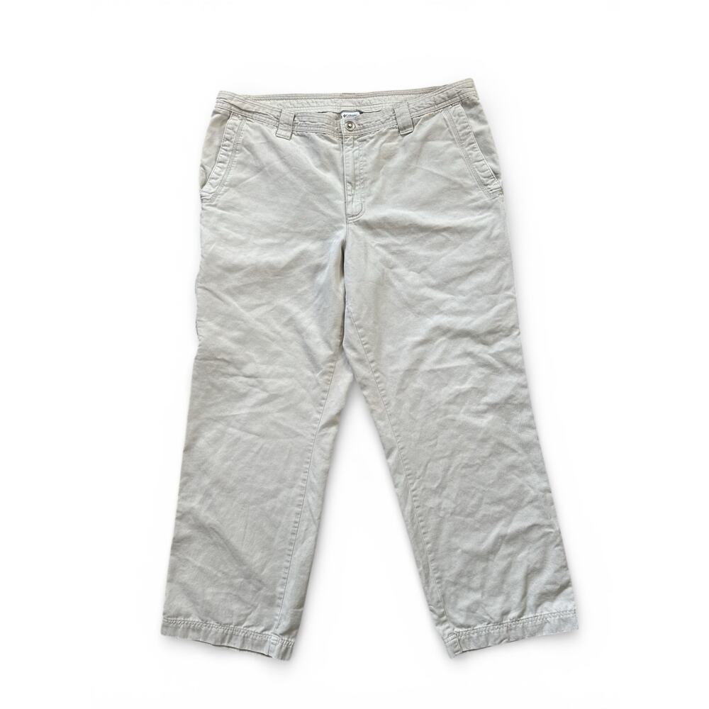 Columbia Classic Men's Light Gray Cargo Utility Pant Size W40 x Inseam 34